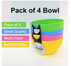4 piece of important high quality unbreakable bowls.