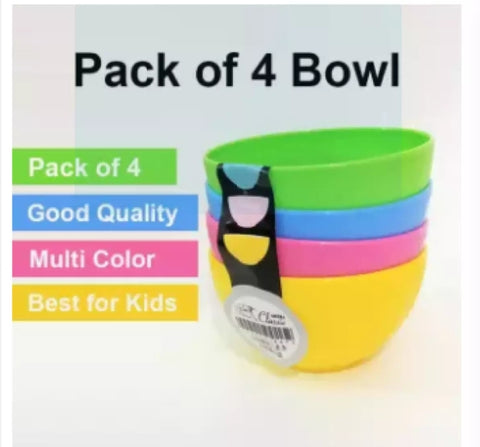 4 piece of important high quality unbreakable bowls.