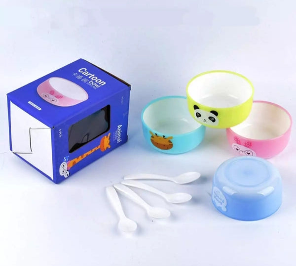 4 piece of animals paradise bowls set.