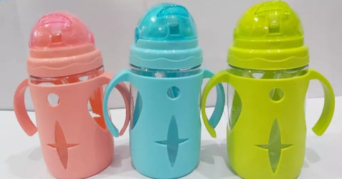 Baby kids drink water training bottles.