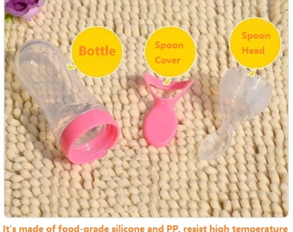 baby spoon feeder - silicone spoon feeder.