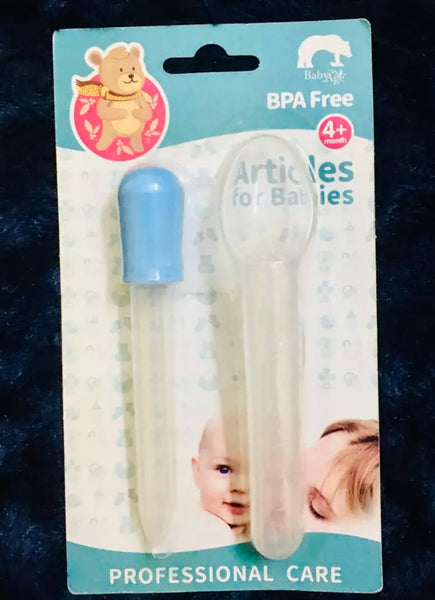 Imported dropper plus spoon for kids.