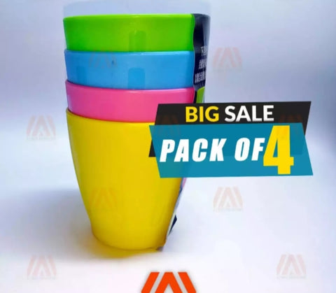 4 piece of Quickly unbreakable, stylish and durable plastic bowl , glass 250ml