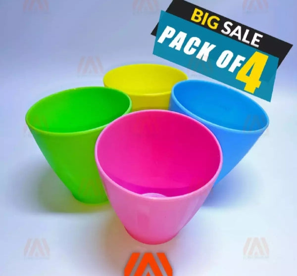 4 piece of Quickly unbreakable, stylish and durable plastic bowl , glass 250ml