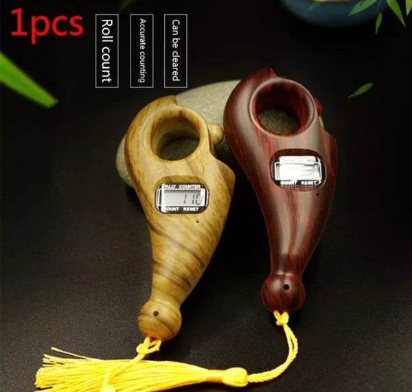 2 piece of digital tally counter with beads - Tasbih counter stress relaxing.