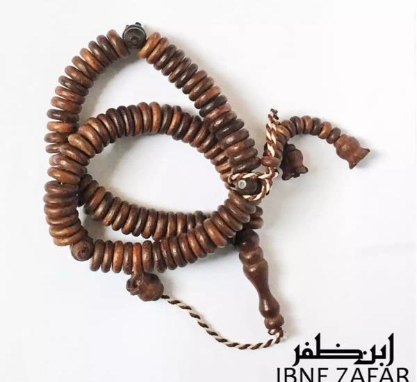 100 beads Indonesian sea wood Rosary prayer beads.