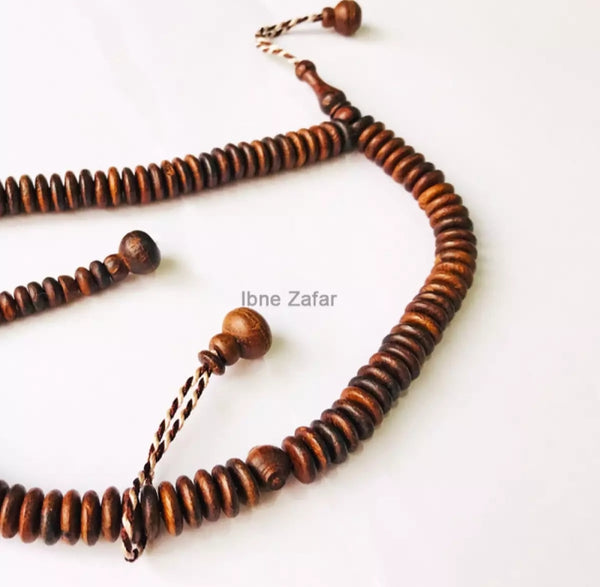 100 beads tasbeeh - Indonesian wood.