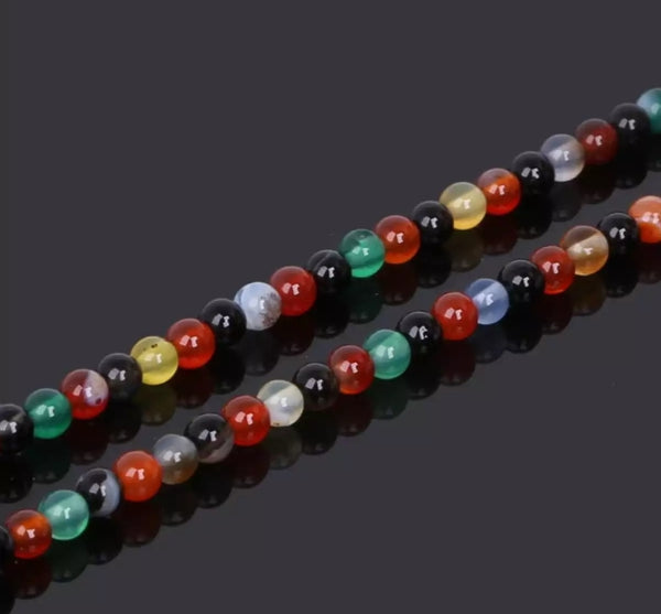Multi Aqeeq . Agate 100 6 mm beads tasbeeh.