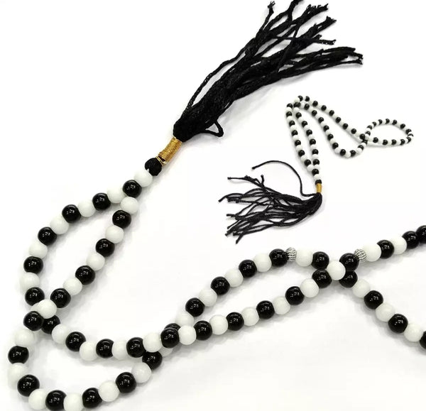 2 piece of beautiful tasbeeh deep Black & White.