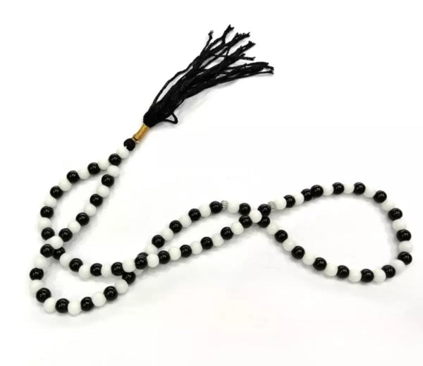 2 piece of beautiful tasbeeh deep Black & White.