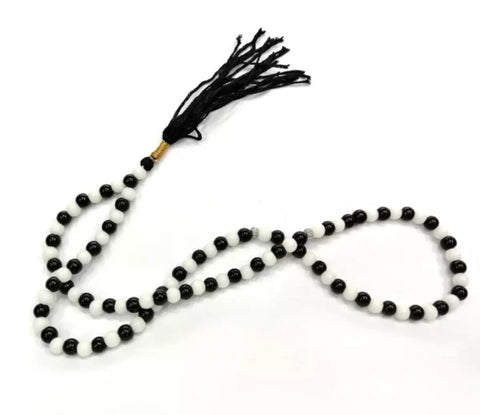 2 piece of beautiful tasbeeh deep Black & White.
