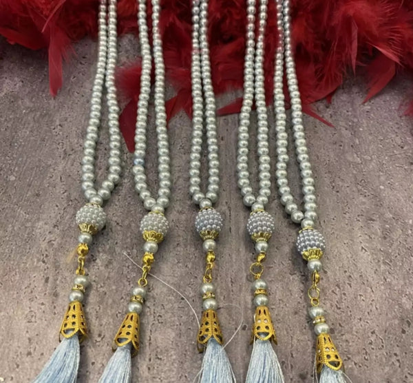 Tasbeeh blue pearl - praying tasbeeh 99 beads.