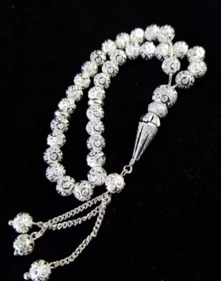 Tasbeeh of 33 beads Chandi  tasbeeh.