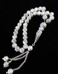 Tasbeeh of 33 beads Chandi  tasbeeh.