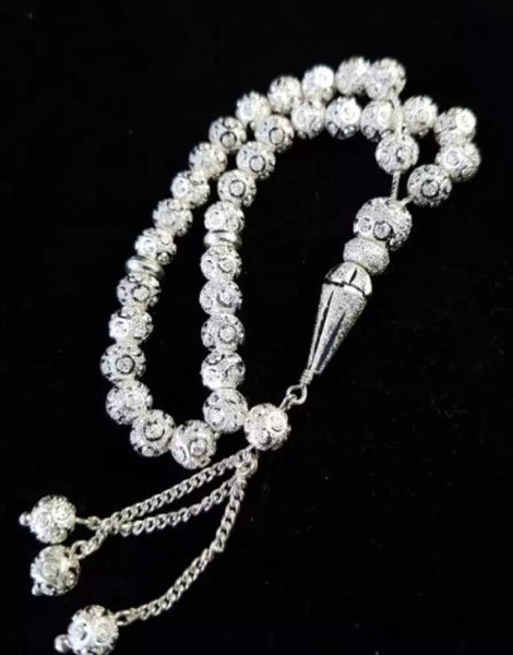 Tasbeeh of 33 beads Chandi  tasbeeh.