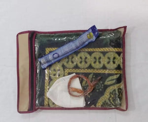 Hajj & Umrah Gift pack 1 janamaz 1 Miswak 1 topi.