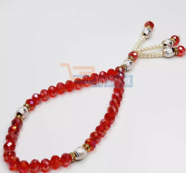 3 pieces Elegant crystal tasbeeh. 33 muslim praying beads.