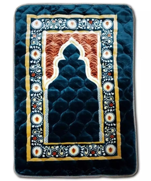 Praying Mat Maroon velvet with foam Jai namaz.