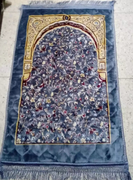Praying Mat with Gray color Jai namaz.