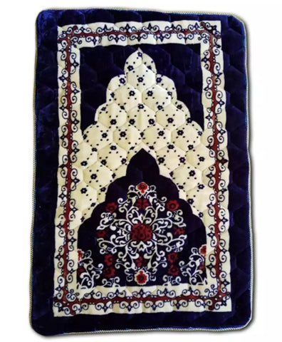 Praying Mat with maroon velvet foam Jai namaz.