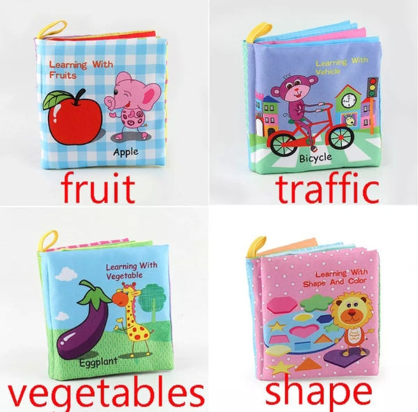 baby kids early learning clothes books.