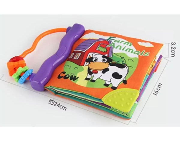 Soft cloth books early cognitive development teacher.