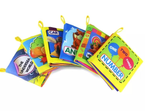 Baby cloth books early education Animal undersea number fruit vegetables theme books.