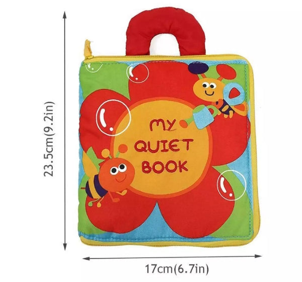 12 piece of soft cloth baby book, Rustle sound education.