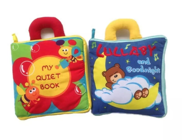 12 piece of soft cloth baby book, Rustle sound education.