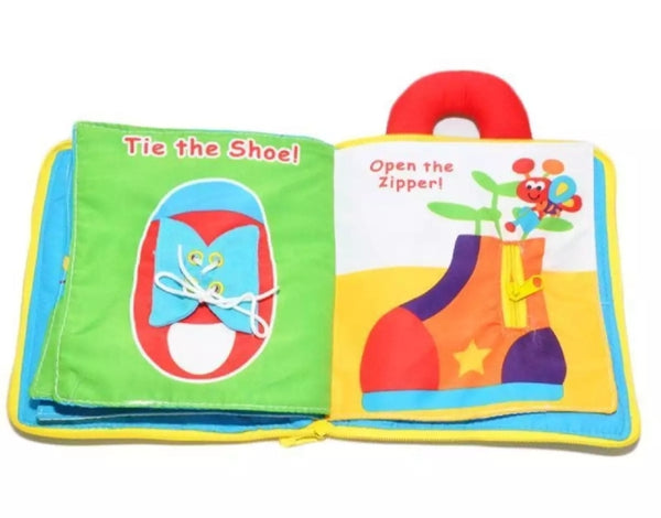 12 piece of soft cloth baby book, Rustle sound education.