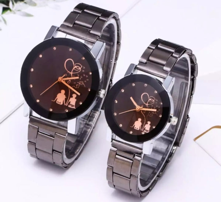 2 piece of couple watch for lovers with box.
