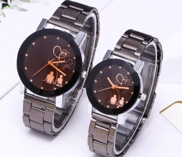 2 piece of couple watch for lovers with box.