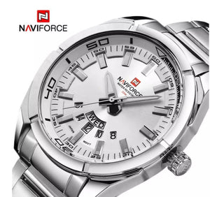 Waterproof watch with stainless steel.