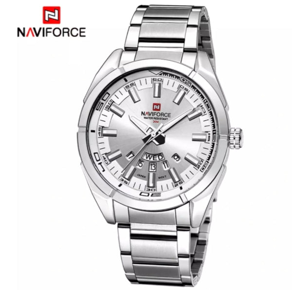 Waterproof watch with stainless steel.