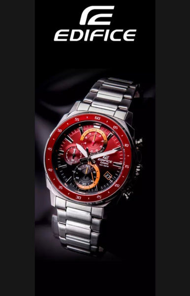 Casio Edifice EFV- 600 D stainless steel watch.