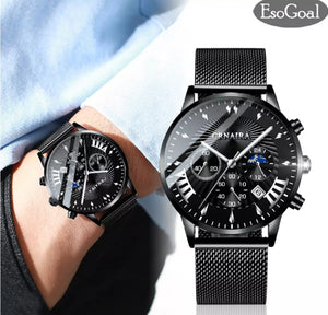 Esogoal fashion Man watches, chronograph 30 mm waterproof watch.