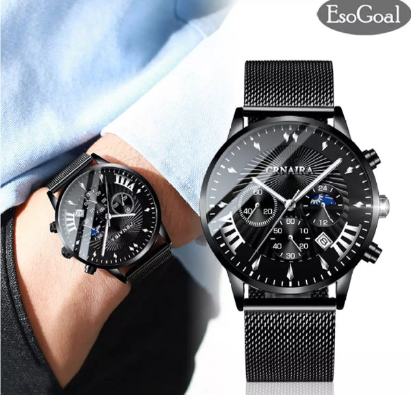 Esogoal fashion Man watches, chronograph 30 mm waterproof watch.