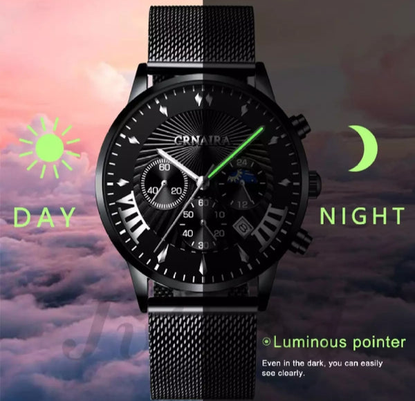 Esogoal fashion Man watches, chronograph 30 mm waterproof watch.