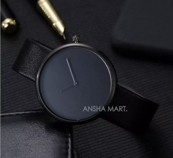 TOMI round design casual Man business watch.