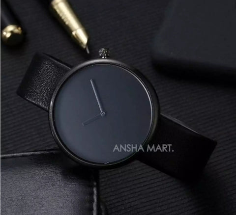 TOMI round design casual Man business watch.