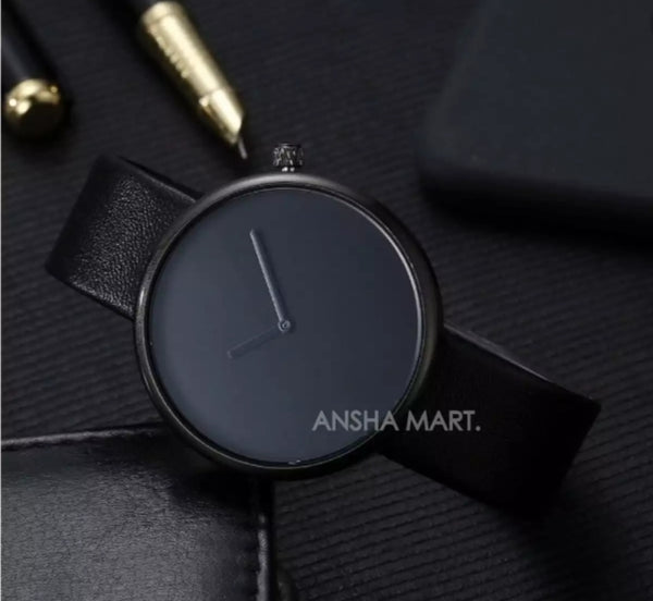 TOMI round design casual Man business watch.