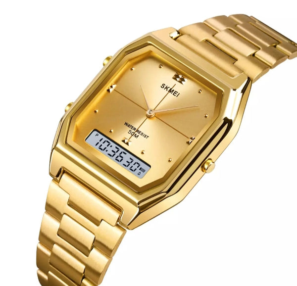 SKEMI sports fashion digital dual display waterproof watch for woman.