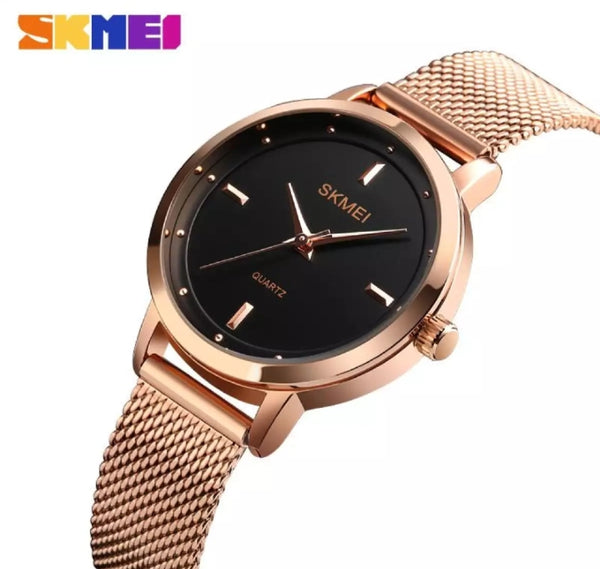 SKMEI fashion Quartz simple stainless steel watch