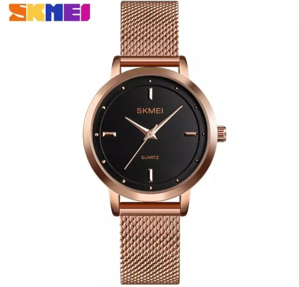 SKMEI fashion Quartz simple stainless steel watch