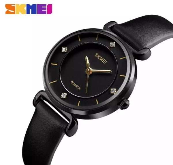 SKMEI fashion ladies simple casual elegant waterproof watch for woman.