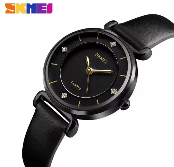 SKMEI fashion ladies simple casual elegant waterproof watch for woman.