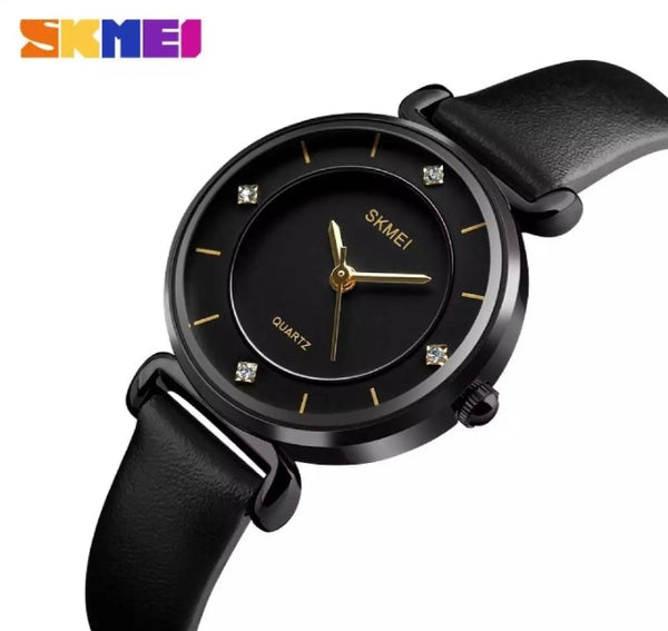 SKMEI fashion ladies simple casual elegant waterproof watch for woman.