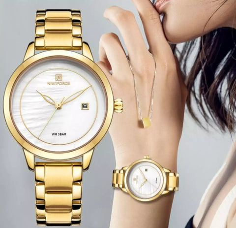 Naviforce elegant edition Japan Quartz waterproof analog watch.