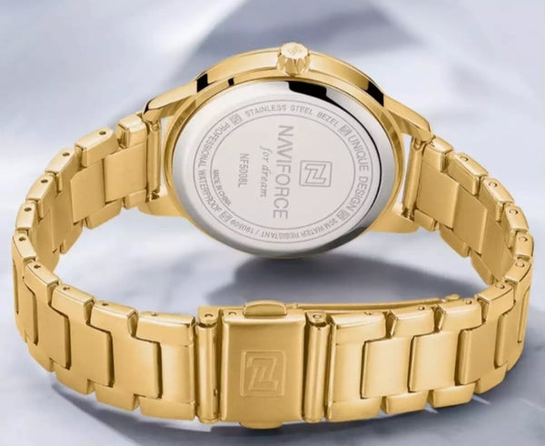 Naviforce elegant edition Japan Quartz waterproof analog watch.