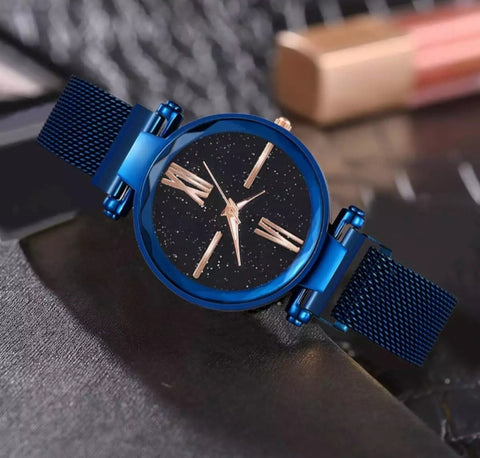 Roman Magnetic chain analog watch for girl.